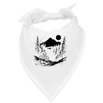 Fahrradfahrer - Bandana - Weiß - Vorne