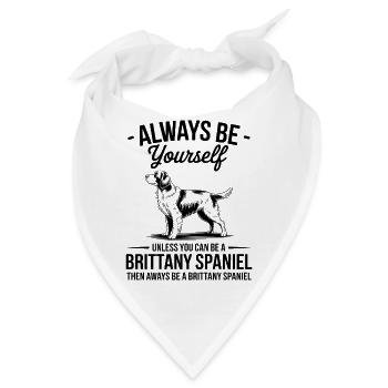 Epagneul Breton Spruch Lustiges Bretone Geschenk - Bandana - Weiß - Vorne