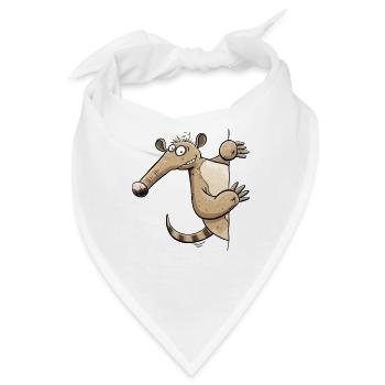 Nasenbär Wildtier Zoo Tierhumor Lustige Tiere - Bandana - Weiß - Vorne
