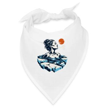 Eisbaden Eisbrecherin - Bandana - Weiß - Vorne