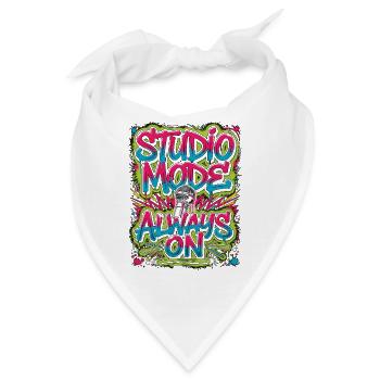 Vocalist Studio Mode Always On Singing Enthusiast - Bandana - Weiß - Vorne