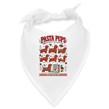 Pasta Pups Dachshund  - Bandana - Weiß - Vorne