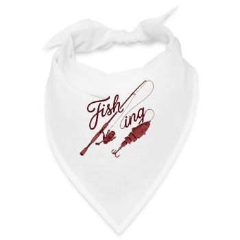 Passion Peach Vintage-Typografie - Bandana - Weiß - Vorne