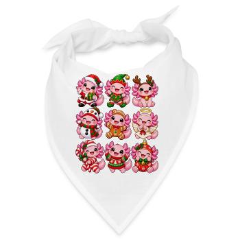 Weihnachtliche Kuschelelfen - Bandana - Weiß - Vorne