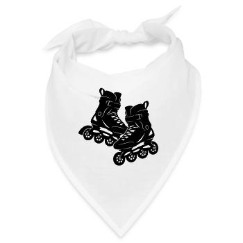 Inlineskates Silhouette – Inline Skating - Bandana - Weiß - Vorne