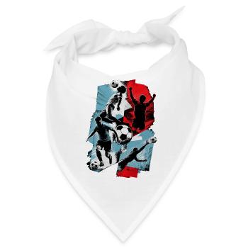 Fußball - Bandana - Weiß - Vorne