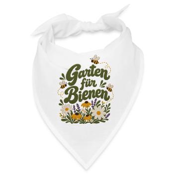 Garten für Bienen Naturliebhaber - Bandana - Weiß - Vorne