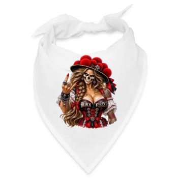 Schwarzwald Ungezähmt - Bandana - Weiß - Vorne