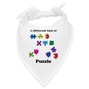 EINE ANDERE ART VON PUZZLE - Bandana - Weiß - Vorne