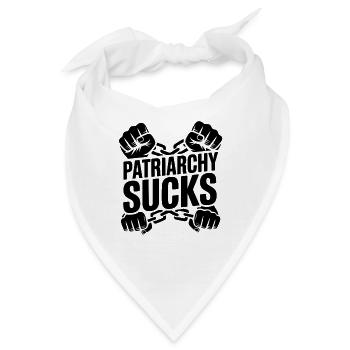 Patriarchy sucks Patriarchat bekämpfen Feminismus - Bandana - Weiß - Vorne