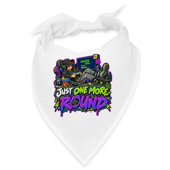 Just One More Round Neon - Bandana - Weiß - Vorne