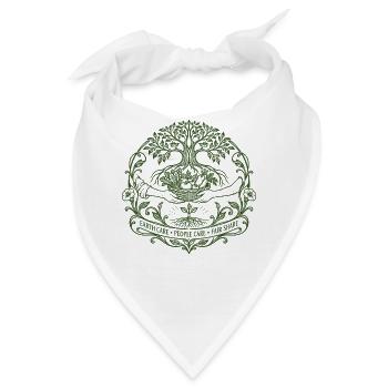 Earth Care People Care - Bandana - Weiß - Vorne