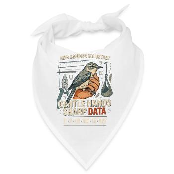 Vogelfang-Banding Freiwilliger - Bandana - Weiß - Vorne