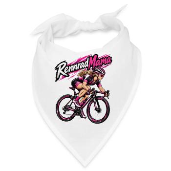 Rennrad Mama Pinkpower Frauen - Bandana - Weiß - Vorne