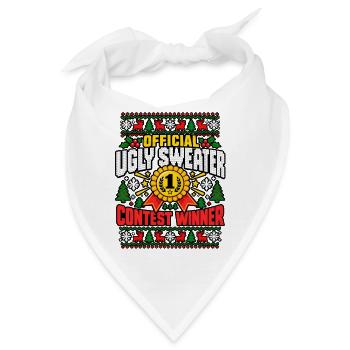 Offizieller UglySweater Sieger - Bandana - Weiß - Vorne