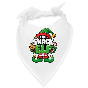 Snack Elf Weihnachtself - Bandana - Weiß - Vorne