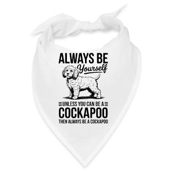 Cockapoo Spruch Hunde Lustiges Cockapoo Geschenk - Bandana - Weiß - Vorne