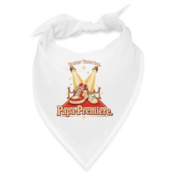 Erster Vatertag Papa-Premiere Neuer Papa - Bandana - Weiß - Vorne