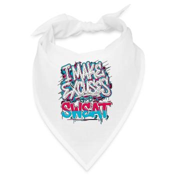 Personal Trainer I Make Excuses Sweat Gym Coach - Bandana - Weiß - Vorne
