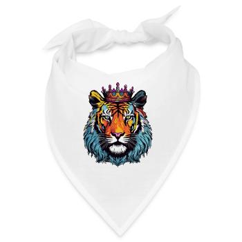 Tiger Krone - Bandana - Weiß - Vorne