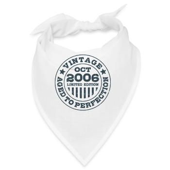 Vintage Oktober 2006 Limited Edition Circle - Bandana - Weiß - Vorne
