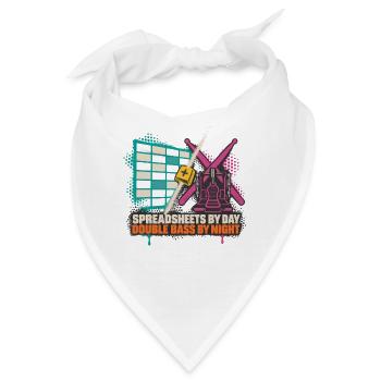 Spreadsheets by Day Bass by Night - Bandana - Weiß - Vorne