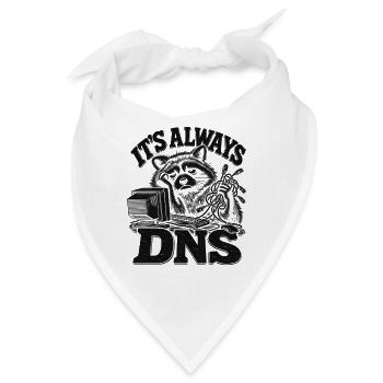Raccoon DNS Always On - Bandana - Weiß - Vorne