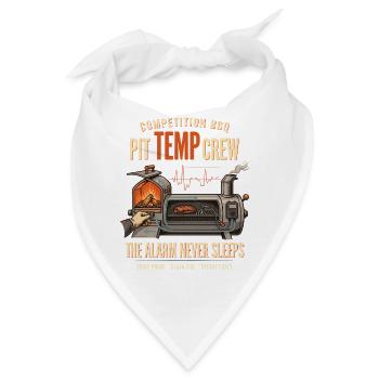 Pit Temp Crew – Alarm Never Sleeps - Bandana - Weiß - Vorne