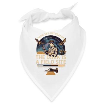 Nächtliche Feldforschung - Bandana - Weiß - Vorne