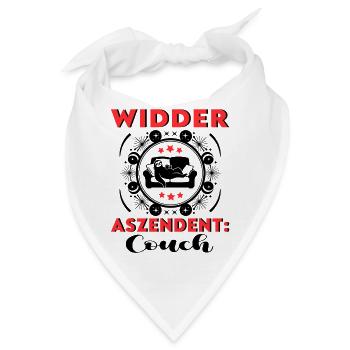 Sternzeichen Widder Aszendent Couch Geburtstag - Bandana - Weiß - Vorne