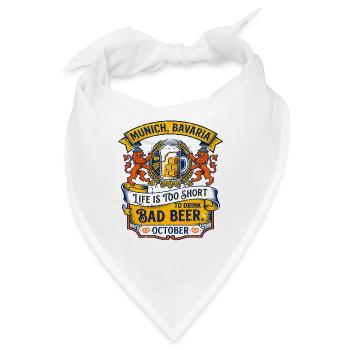 Bad Munich Bavaria October Beer Festival Novelty - Bandana - Weiß - Vorne