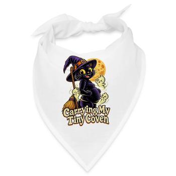 Carrying My Tiny Coven Halloween Schwanger - Bandana - Weiß - Vorne