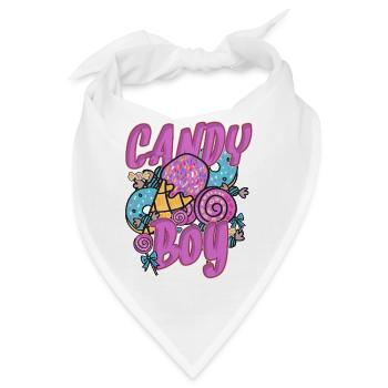 nationaler Süßigkeiten Tag - Bandana - Weiß - Vorne