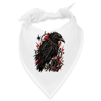 Rabenkönig der Nacht - Bandana - Weiß - Vorne