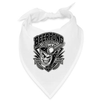 Beer Pong University - Bandana - Weiß - Vorne