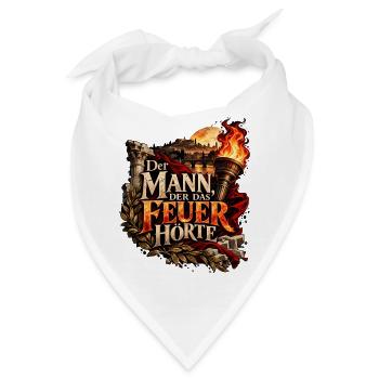 Der Mann der das Feuer hörte - Bandana - Weiß - Vorne
