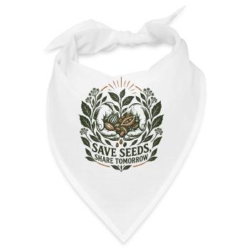 Samen speichern Teilen Sie morgen - Bandana - Weiß - Vorne