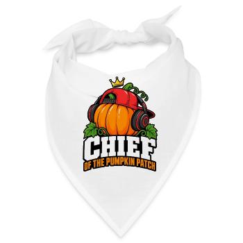 Kürbis Chef Patch Kopfhörer - Bandana - Weiß - Vorne