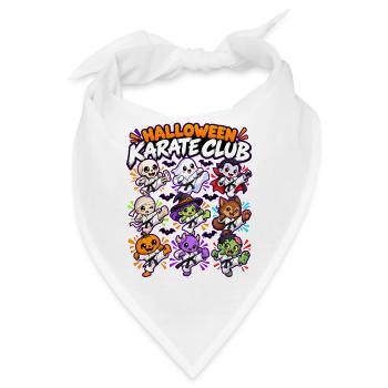 Halloween Karate Club Crew - Bandana - Weiß - Vorne
