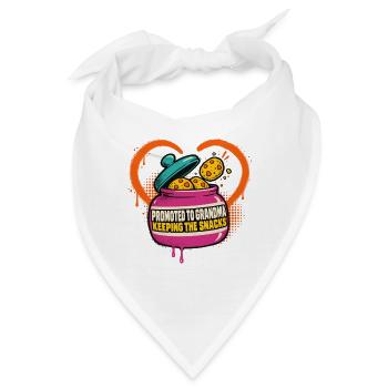 Oma-Status: Snacks bewachen - Bandana - Weiß - Vorne