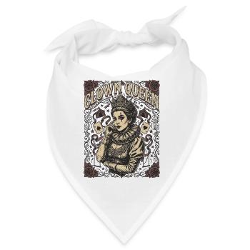 Clown Queen Clowngirl Clown - Bandana - Weiß - Vorne