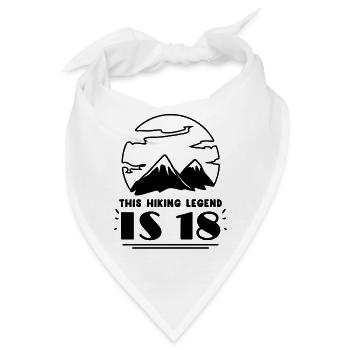 18 Jahre - Berg Wandern Bergsteigen - Bandana - Weiß - Vorne