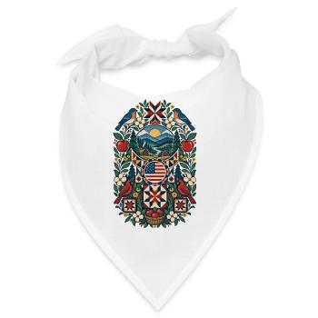 USA | Appalachia, Quilt & Landhaus - Bandana - Weiß - Vorne