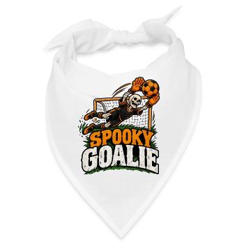 Spooky Goalie Skeleton Soccer - Bandana - Weiß - Vorne