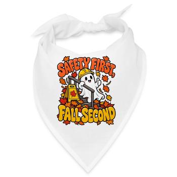 Sicherheit zuerst Herbstgeist - Bandana - Weiß - Vorne