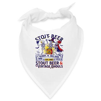 Derry Vintage Stout Beer Dublin Pub Style - Bandana - Weiß - Vorne