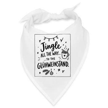 Jingle to the Glühweinstand – Weihnachtsmarkt - Bandana - Weiß - Vorne