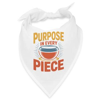 Gifts For Pottery Makers In Every Piece Pottery - Bandana - Weiß - Vorne