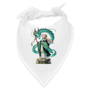Ryuu Sage – Drachen Magierin Anime Manga - Bandana - Weiß - Vorne
