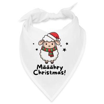 Määähry Christmas – Süßes Weihnachtsschaf - Bandana - Weiß - Vorne